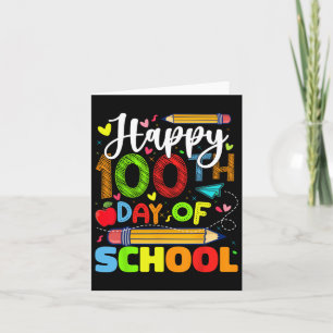 100. Schultag 100 Schultage Karte