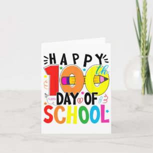100. Schultag 100 Schultage Karte
