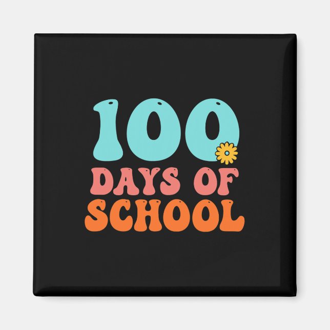 100. Schultag 100 Schultage Magnet (Vorne)