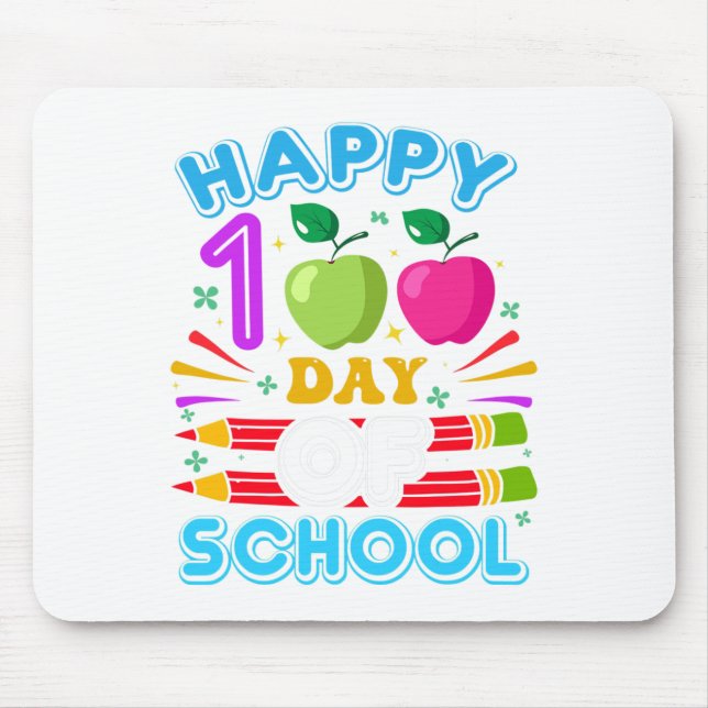 100. Schultag 100 Schultage Mousepad (Vorne)