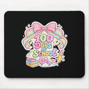 100. Schultag 100 Tage Lehrer Coquette Schleife Mousepad