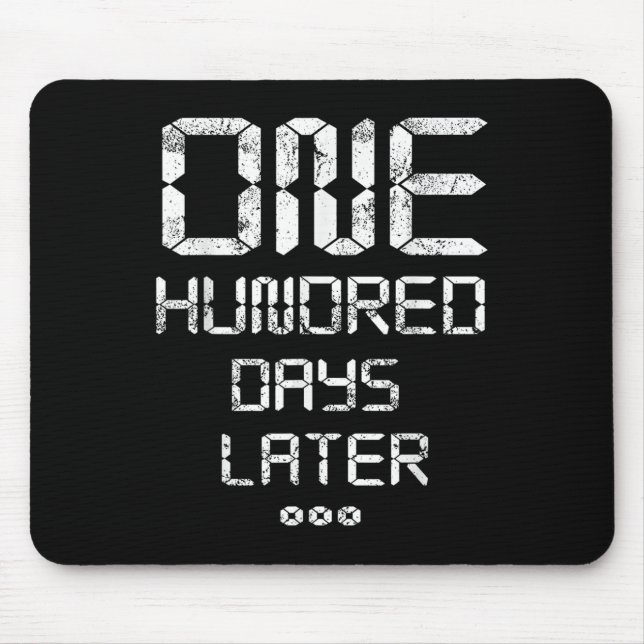 100. Schultag_ 100 Tage später - Funn Mousepad (Vorne)