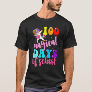100. Schultag Einhorn 100 Magische Tage Lehre T-Shirt
