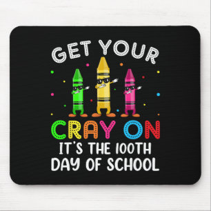100. Schultag Hol dir deinen Farbstift Lustiger Te Mousepad