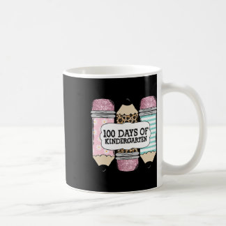 100. Schultag Kindergarten Leopard Bleistift Te Kaffeetasse