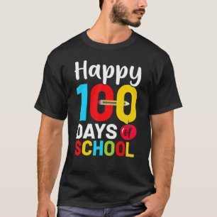 100. Schultag Lustige Lehrer Kinder Glücklich 100 T-Shirt