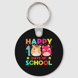 100. Schultag Niedlich Squish Kindergarten Stud Schlüsselanhänger
