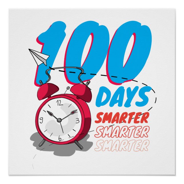 100. Schultag Shirt | 100 Schultage Poster (Vorderseite)