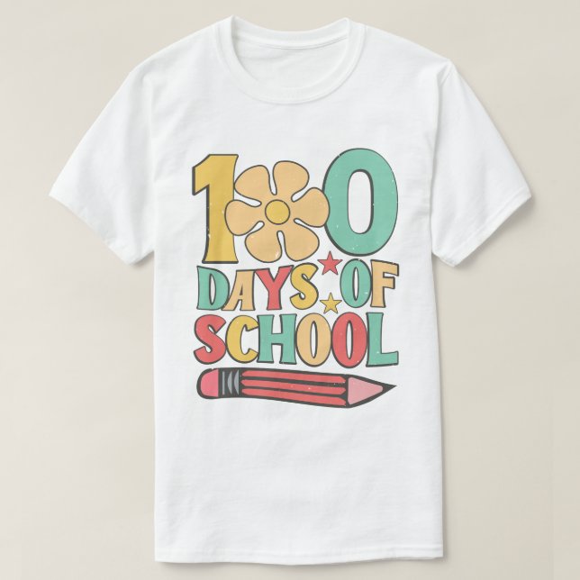 100 Schultag T-Shirt (Design vorne)