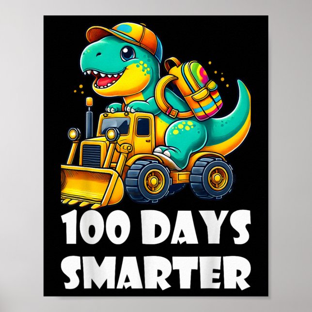 100 Schultage 100. Kindergartentag Poster (Vorne)