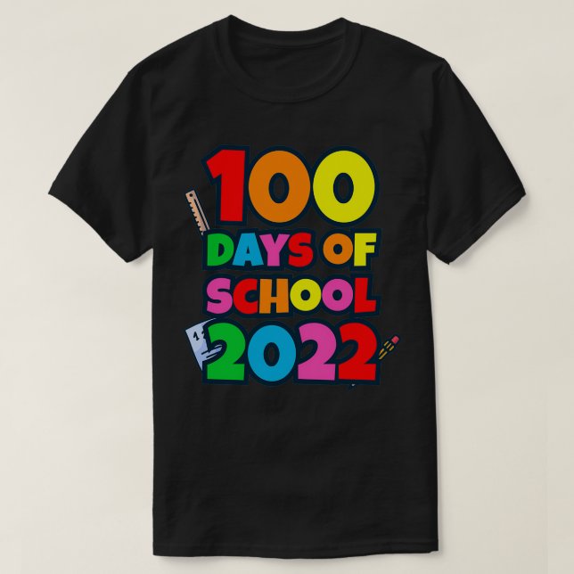 100 Schultage 2022 2 T-Shirt (Design vorne)