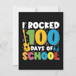100 Schultage 2025 Dankeskarte