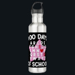 100 Schultage Alphabet 100. Tageslehrer Edelstahlflasche<br><div class="desc">100 Tage der Schule Alphabet 100. Tag Lehrer Schüler Kinder</div>