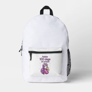 100 Schultage Bedruckter Rucksack