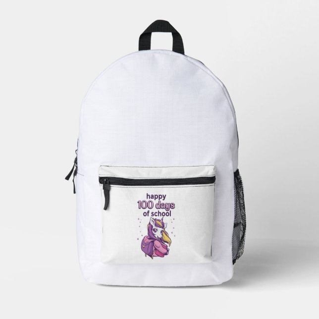 100 Schultage Bedruckter Rucksack (Vorderseite)