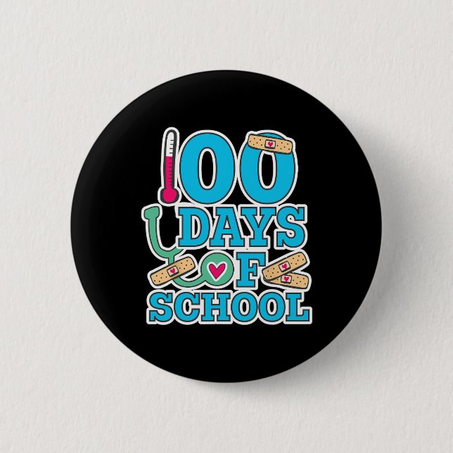100 Schultage Button (Vorderseite)
