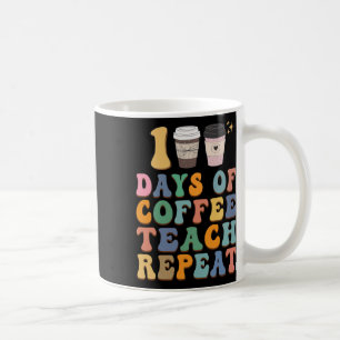 100 Schultage für Teacher Coffee Lover Kaffeetasse