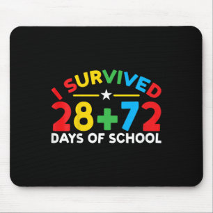 100 Schultage I überlebten 28 + 72 Tage Scho Mousepad