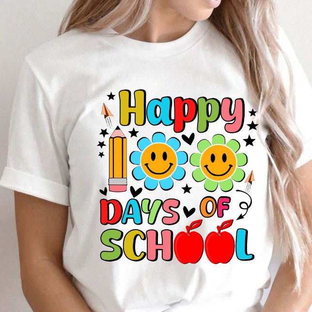 100 Schultage. Lehrerbewertung .Lehrer T-Shirt (happy 100 days of school shirt, teacher gift, teacher appreciation gifts, teachers gift shirts)