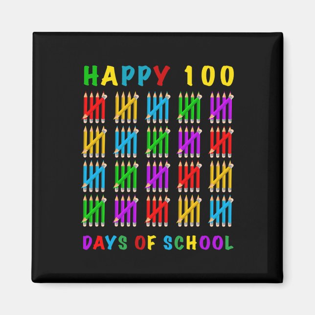 100 Schultage Magnet (Vorne)