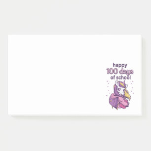 100 Schultage Post-it Klebezettel