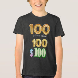 100 Schultage Tri-Blend Shirt