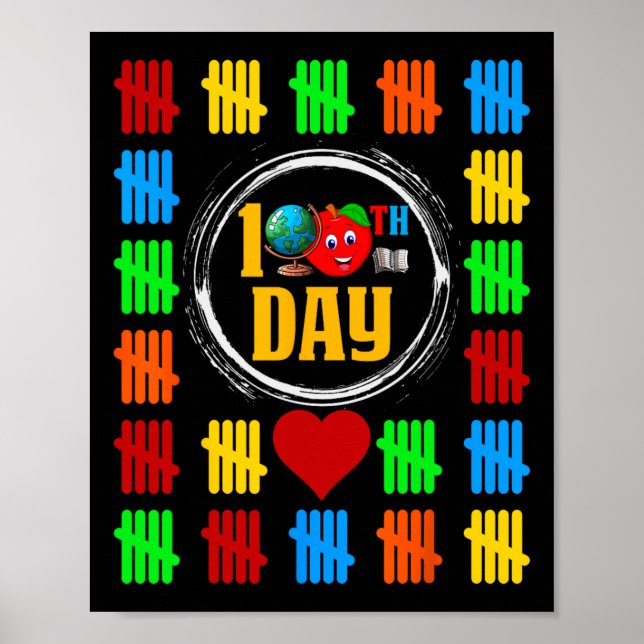 100. Schulzähltag - 100 Tage Poster (Vorne)