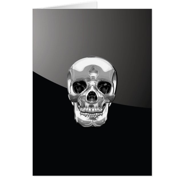 [100] Silver Human Skull (Vorne)