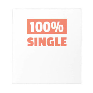 100 % Single Notizblock