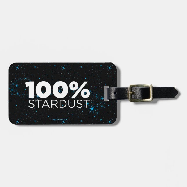 100% Stardust Gepäckanhänger (Vorderseite horizontal)