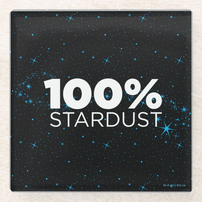 100% Stardust Glasuntersetzer (Vorderseite)