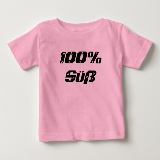 100% süß| 100% süß baby t-shirt (Vorderseite)