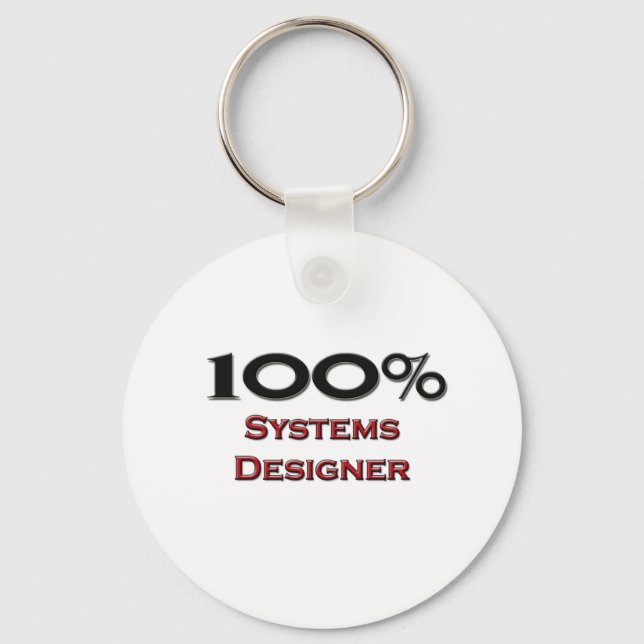 100 %-System-Designer Schlüsselanhänger (Vorderseite)