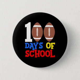 100. Tag 100 Tage Schul-Fußball-Sport Button