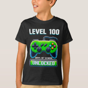 100. Tag der Schule Kinder Video Games Boy Gamer T-Shirt