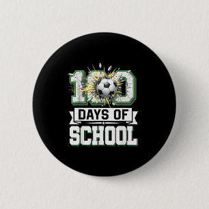 100. Tag der Schulfußball 100 Tage Schule Jungen Button