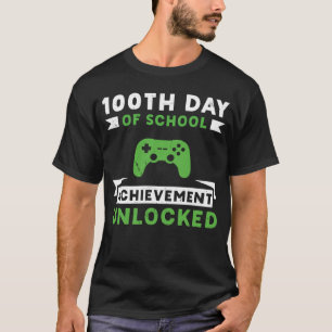 100. Tag des Schulerfolgs Entsperrte Lehrerin a T-Shirt