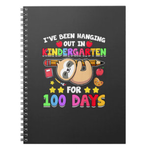 100. Tag des Schulfaulshirt Kindergarten 100 T Notizblock