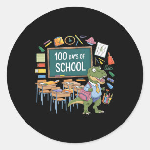 100. Tag Funny Outfit Lehrer & Amp; Student 100 D Runder Aufkleber