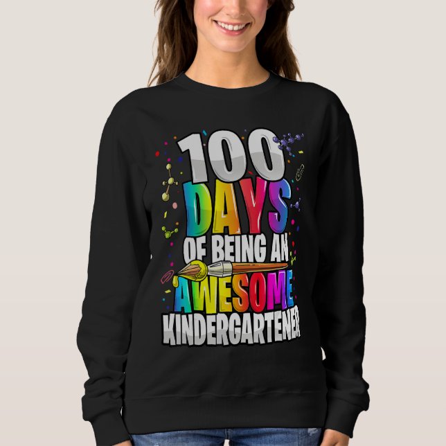 100 Tage als Phantastischer Kindergartner 100. Sweatshirt (Vorderseite)