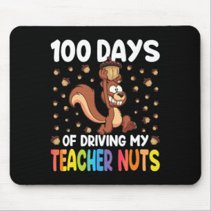 100 Tage, an denen ich mein Lehrer Nüsse Eichhörnc Mousepad