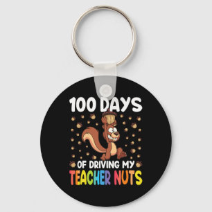 100 Tage, an denen ich mein Lehrer Nüsse Eichhörnc Schlüsselanhänger