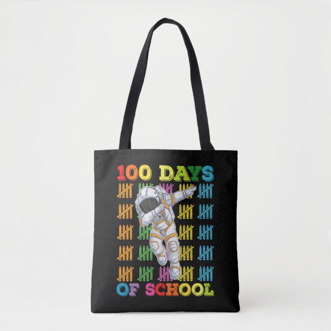 100 Tage Astronautenlehrer Tasche (Vorderseite)