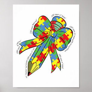 100 Tage Autismus an der 100. Tagesschule Poster