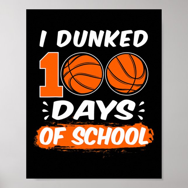 100 Tage Basketball in der Schule Poster (Vorne)
