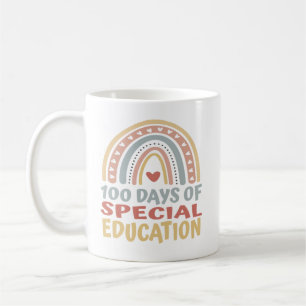 100 Tage Besondere Bildung 100 Schultage Boho Kaffeetasse