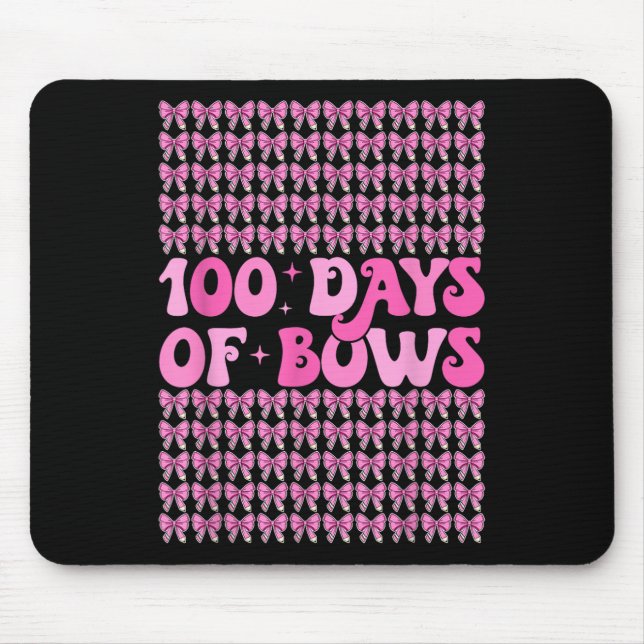 100 Tage Bows Coquette 100. Schulbow Mousepad (Vorne)