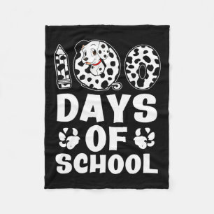 100 Tage Dalmatiner der Schule Dog Boys Girls 100 Fleecedecke