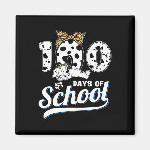 100 Tage Dalmatiner der Schule Dog Boys Girls 100 Magnet
