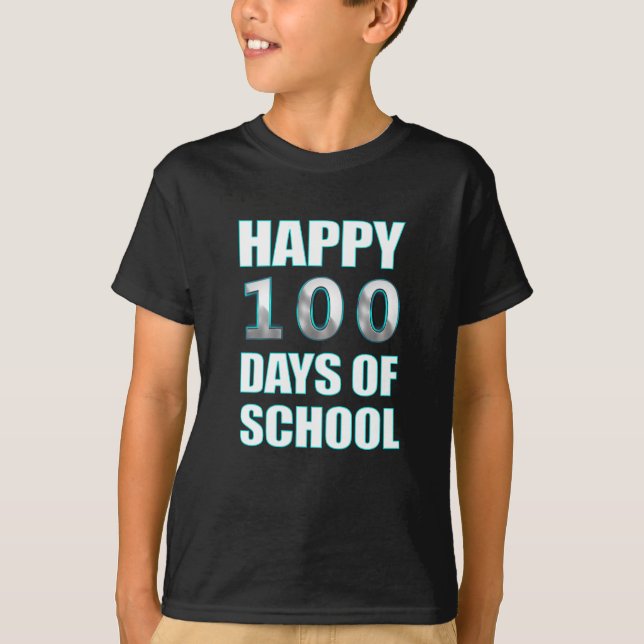 100 Tage der Schule - 100. Schultag T-Shirt (Vorderseite)